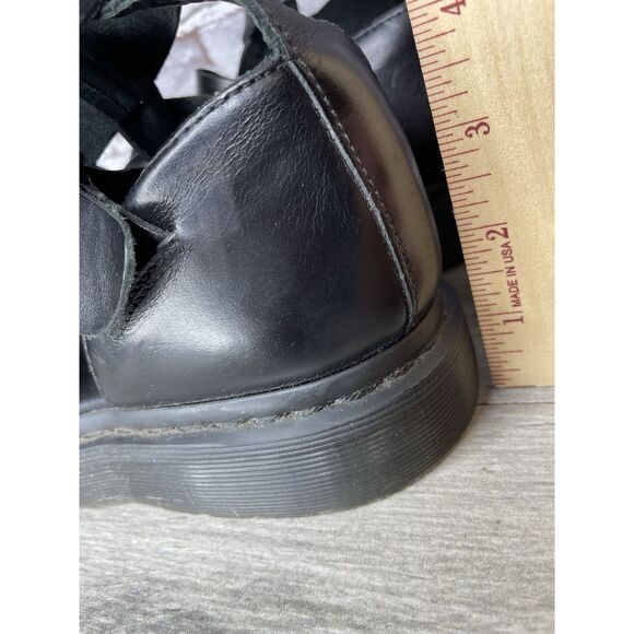Dr. Martens Geraldo Black Leather Strap Gladiator Wedge Sandals Men’s 9M US/42EU main image 8